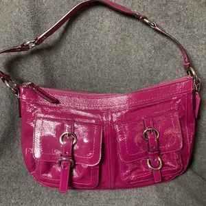 Coach Patent Leather Hobo Bag